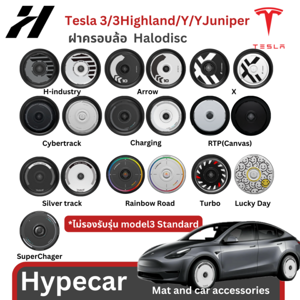 ฝาครอบล้อ Halodisc-Tesla3/3Highland/Y/YJuniper